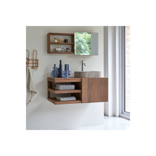 Tikamoon Solid Wood Wall Mounted Bathroom Wayfair